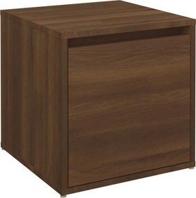 vidaXL barna tölgyszínű szerelt fa tárolódoboz 40,5 x 40 x 40 cm