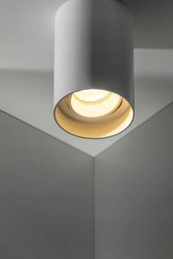 Resto Mennyezeti lámpatest, GU10, max. 20W, IP20,PC, 82x125mm, kerek, fehér