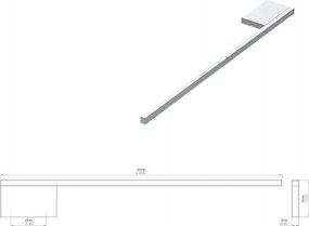 Törölközőtartó Siro 2142-380ZN1 króm fényes