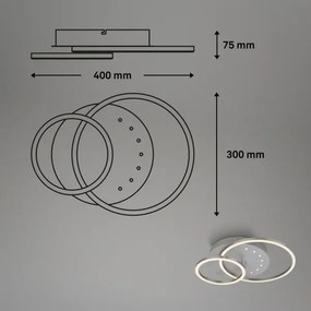 Brilo - LED dimmelhető mennyezeti lámpatest LED/26W/230V 3000K matt króm