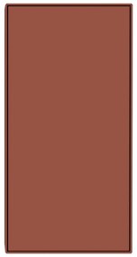 Téglavörös függő szekrény 46x91 cm Edge by Hammel – Hammel Furniture