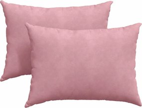 vidaXL Kanapé párnák 2 pcs Rózsaszín 70 x 50 cm Bársonyos szövet