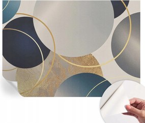 Öntapadós tapéta Fali furnér 3D hatás Kreatív körök 208x146 cm