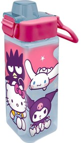 Hello Kitty Friends square műanyag kulacs 500 ml