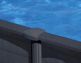 Gre Pótfedél medence oldali oszlophoz 120 cm Em egyenes rész grafit