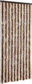 vidaXL bézs és világosbarna zsenília rovarfüggöny 90 x 220 cm