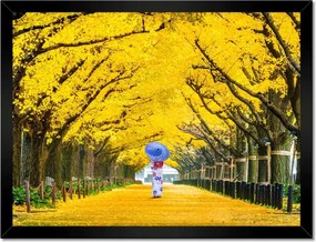 Poszterek keretben 40x30 Japán kimonó Ősz