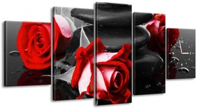 Gario Órás falikép Roses and spa - 5 részes Méret: 150 x 70 cm