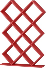Kumsal könyvespolc, piros, 90 cm