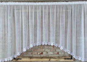 Kész függöny 400x140 ív,fátyol,gipsz 8cm Virág