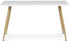 Étkezőasztal 140×80 cm, MDF, Fehér. HT-W1214 WT