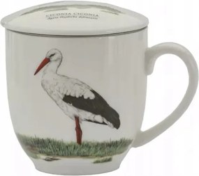 Porcelán gólya befőző bögre fedő szűrő 380 ml