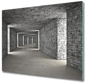 Üveg vágódeszka Brick tunnel 60x52 cm