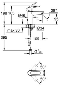 GROHE 32277002 - START mosdócsaptelep, S méret, fényes króm