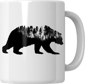 Bögre Medve Erdő Ajándék Medve Ajándék Maci