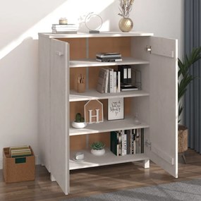 HAMAR fehér tömör fenyőfa cipőszekrény 85 x 40 x 108 cm