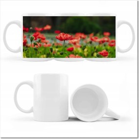 Fotós bögre Pipacs Virágok