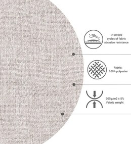 Bézs ágyneműtartós boxspring ágy 160x200 cm Imagine – Maison de Rêve