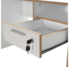 PC asztal Calliope 2 (fehér + tölgy) . 1109391