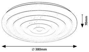 Rabalux 71017 Katina LED mennyezeti lámpa, 24 W, fehér