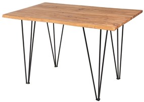 Design étkezőasztal Massive 120 cm asztallap 26 mm akác