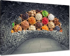 Festmények 120x80 Bakalie és dió