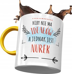 Sárga Bögre Búvárnak Nincs Tökéletes Bögre Nyomtatott Fotóval