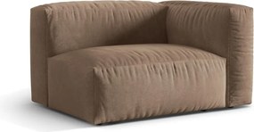 Világosbarna bársony kanapé modul (jobb oldali) Martina – Micadoni