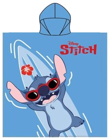 Disney Lilo és Stitch, A csillagkutya Lazy Lagoon strand törölköző poncsó 55x110 cm (Fast Dry)