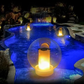 LED Szolár lámpa LED/900mAh IP68 fehér