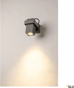 SLV 1004653 THEO Modern Kültéri Fali Lámpa Antracit, Átlátszó GU10 IP65