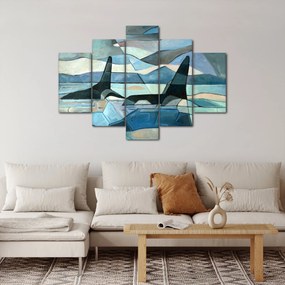 Kép - Orcas (150x105 cm)