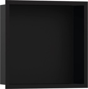 Hansgrohe XtraStoris Individual, fali fülke matt fekete, design kerettel 300x300x100mm, matt fekete, HAN-56098670