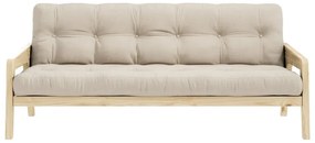 Grab bézs kinyitható kanapé 204 cm - Karup Design
