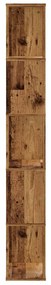 5 szintes antik fa színű fa könyvespolc 45 x 23,5 x 162,5 cm