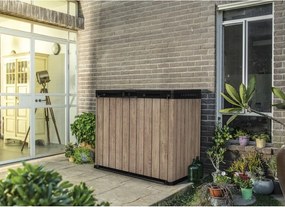 Barna műanyag kerti tárolódoboz Deco – Keter