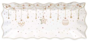 Porcelán karácsonyi tálca 40x18 cm Christmas Lights
