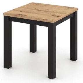 Bővíthető étkezőasztal ZARO artisan tölgy/fekete