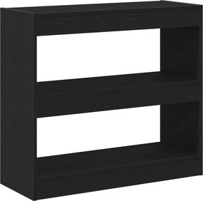 vidaXL Könyvespolc 2 pcs Fekete tölgy 80 x 30 x 72 cm Faanyag
