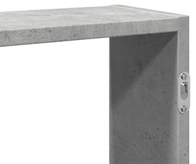 betonszürke szerelt fa fali polc 99 x 15 x 60 cm