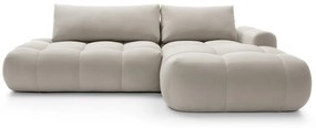 Sarokkanapé Ombre (J) (világos bézs + fekete). 1100460