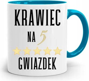 Kék Szabó Bögre 5 Csillagos, fényképes nyomott mintával