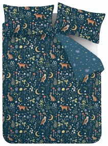 Sötétkék egyszemélyes ágyneműhuzat 135x200 cm Enchanted Twilight – Catherine Lansfield