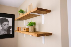 Polc fehér akasztós fali fa, konyhába, nappaliba 80cm x 30cm