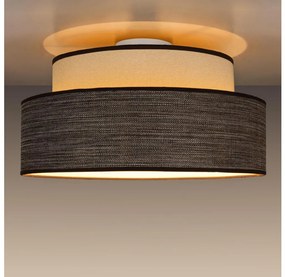 Mennyezeti lámpa GRACE 1xE27/60W/230V átm. 40 cm krémes/barna