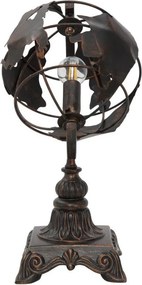 Fekete asztali lámpa fém búrával (magasság 40 cm) World Industry – Mauro Ferretti