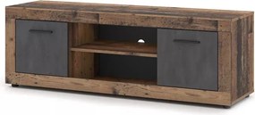 LUNA TV állvány 2 ajtós, old style dark/matera