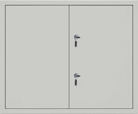 Revizor ajtĂł FĂ©m SzĂŒrke RAL7035 Revizor ajtĂł 100x90cm ZĂĄr