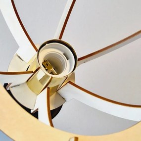 Felületre szerelhető csillár LANDO 1xE27/15W/230V bükkfa