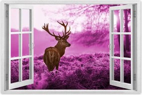 Poszterek 120x80 Szarvas a lila erdőben